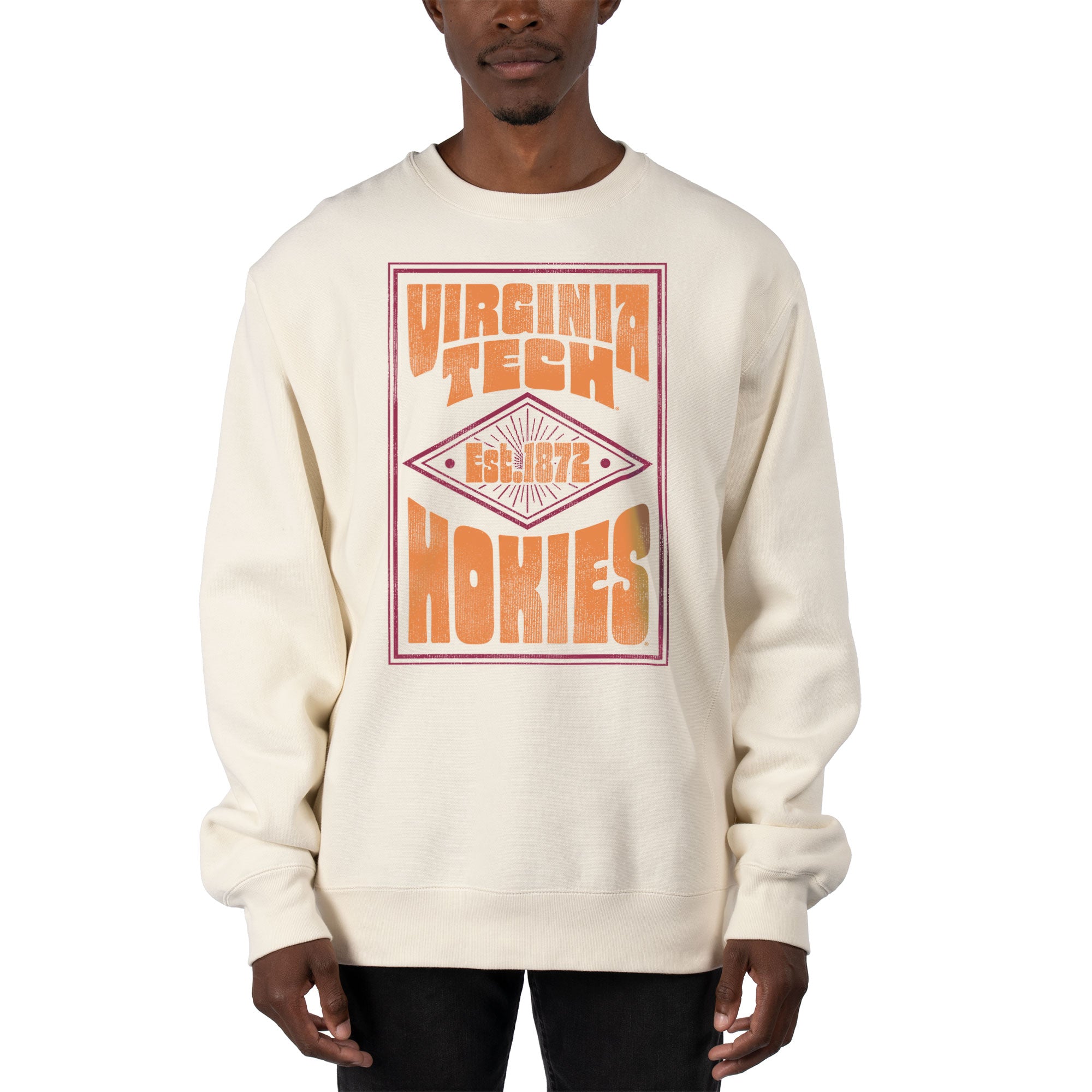 USCAPE Virginia Tech Poster Heavyweight Crewneck, Bone – Uscape