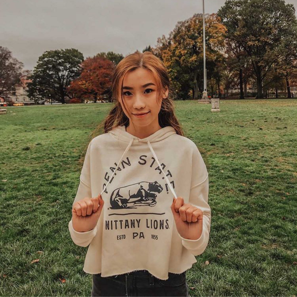 Penn state top cropped hoodie