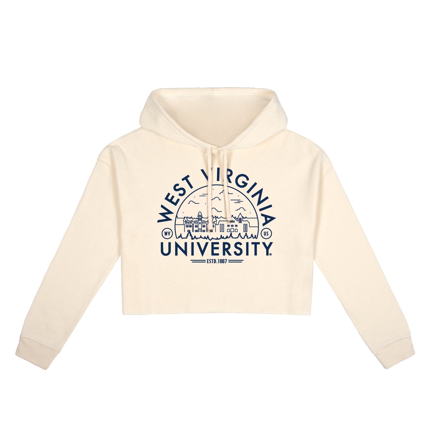 West Virginia University Voyager Cropped Hoodie